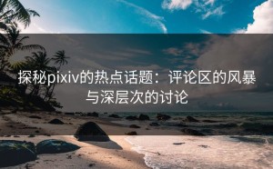 探秘pixiv的热点话题：评论区的风暴与深层次的讨论